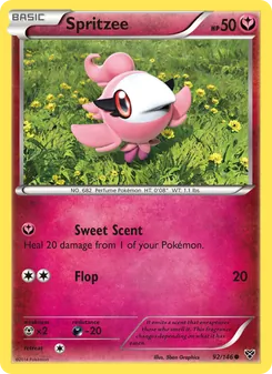 Spritzee card from XY, number 92/146