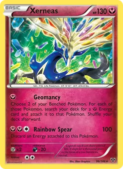 Xerneas card from XY, number 96/146