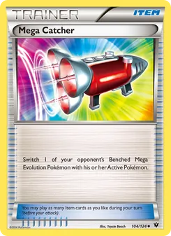 Mega Catcher card from Fates Collide, number 104/124