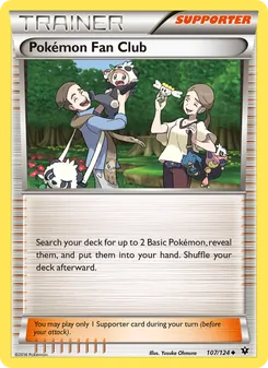 Pokémon Fan Club card from Fates Collide, number 107/124