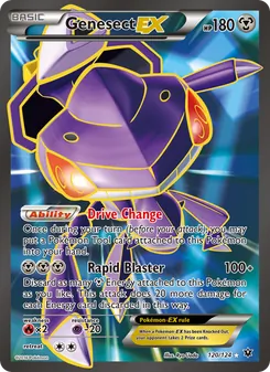 Genesect EX card from Fates Collide, number 120/124