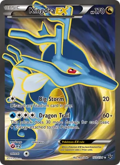 Kingdra EX card from Fates Collide, number 122/124