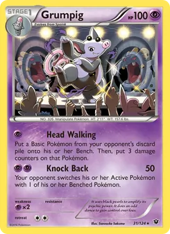 Grumpig card from Fates Collide, number 31/124