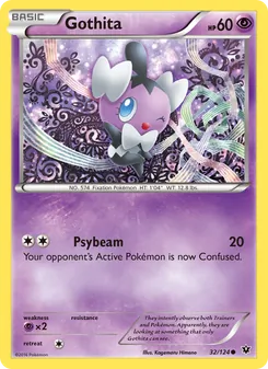 Gothita card from Fates Collide, number 32/124