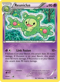 Reuniclus card from Fates Collide, number 35/124