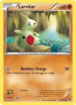 Larvitar card from Fates Collide, number 40/124