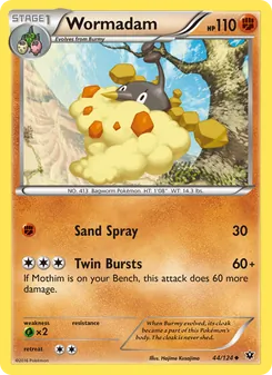 Wormadam card from Fates Collide, number 44/124
