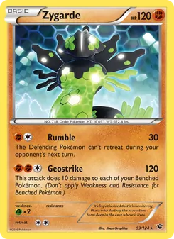Zygarde card from Fates Collide, number 53/124