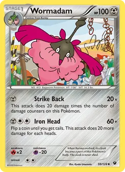 Wormadam card from Fates Collide, number 59/124