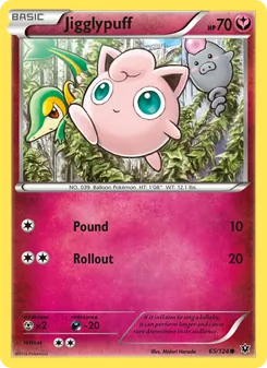 Jigglypuff card from Fates Collide, number 65/124