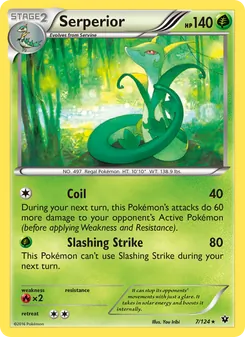 Serperior card from Fates Collide, number 7/124