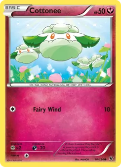 Cottonee card from Fates Collide, number 70/124