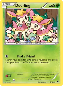 Deerling card from Fates Collide, number 8/124