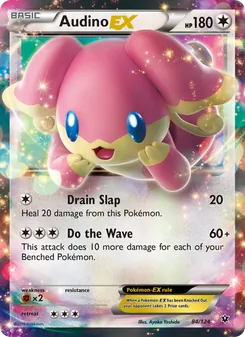 Audino EX card from Fates Collide, number 84/124