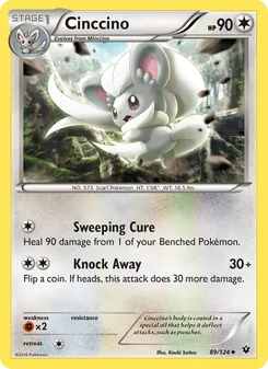 Cinccino card from Fates Collide, number 89/124