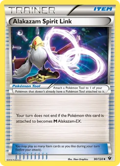 Alakazam Spirit Link card from Fates Collide, number 90/124