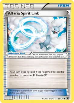 Altaria Spirit Link card from Fates Collide, number 91/124