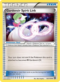 Gardevoir Spirit Link card from Steam Siege, number 101/114