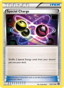 Special Charge card from Steam Siege, number 105/114