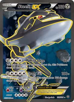 Steelix EX card from Steam Siege, number 108/114
