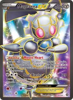Magearna EX card from Steam Siege, number 110/114