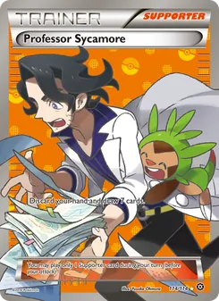 Professor Sycamore card from Steam Siege, number 114/114