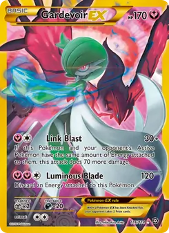Gardevoir EX card from Steam Siege, number 116/114