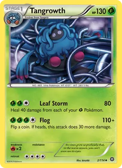Tangrowth card from Steam Siege, number 2/114