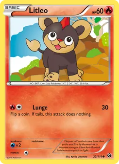 Litleo card from Steam Siege, number 22/114