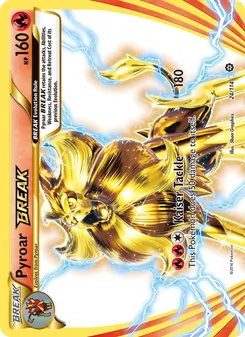 Pyroar BREAK card from Steam Siege, number 24/114