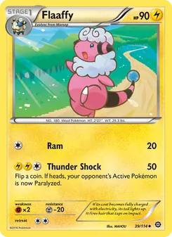 Flaaffy card from Steam Siege, number 39/114