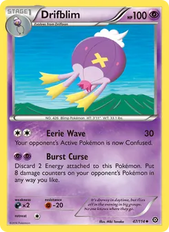 Drifblim card from Steam Siege, number 47/114