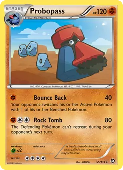 Probopass card from Steam Siege, number 55/114