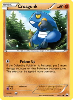 Croagunk card from Steam Siege, number 58/114