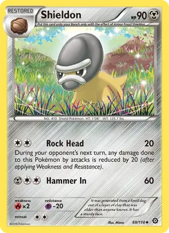 Shieldon card from Steam Siege, number 69/114