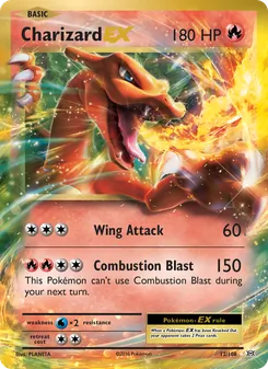 Charizard EX card from Evolutions, number 12/108