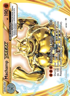 Machamp BREAK card from Evolutions, number 60/108