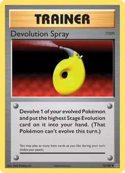 Devolution Spray card from Evolutions, number 76/108