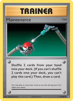 Maintenance card from Evolutions, number 79/108