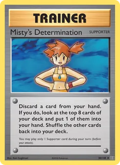 Misty's Determination card from Evolutions, number 80/108