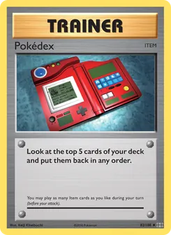 Pokédex card from Evolutions, number 82/108