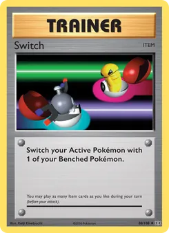 Switch card from Evolutions, number 88/108