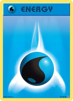 Water Energy card from Evolutions, number 93/108