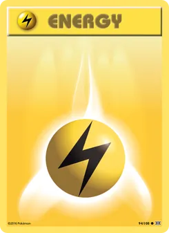 Lightning Energy card from Evolutions, number 94/108