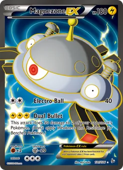 Magnezone EX card from Flashfire, number 101/106