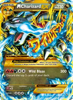 M Charizard EX card from Flashfire, number 108/106