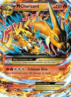 M Charizard EX card from Flashfire, number 13/106