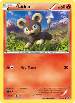 Litleo card from Flashfire, number 19/106
