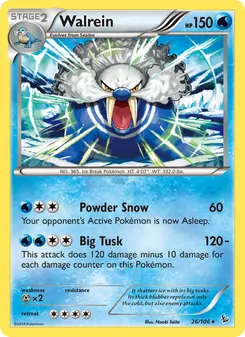 Walrein card from Flashfire, number 26/106
