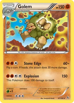Golem card from Flashfire, number 47/106